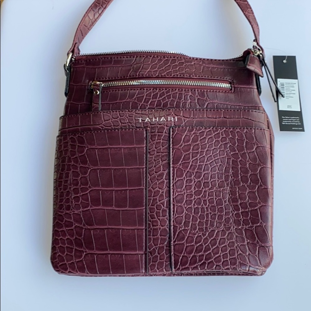 NWT Tahari Crossbody Plum